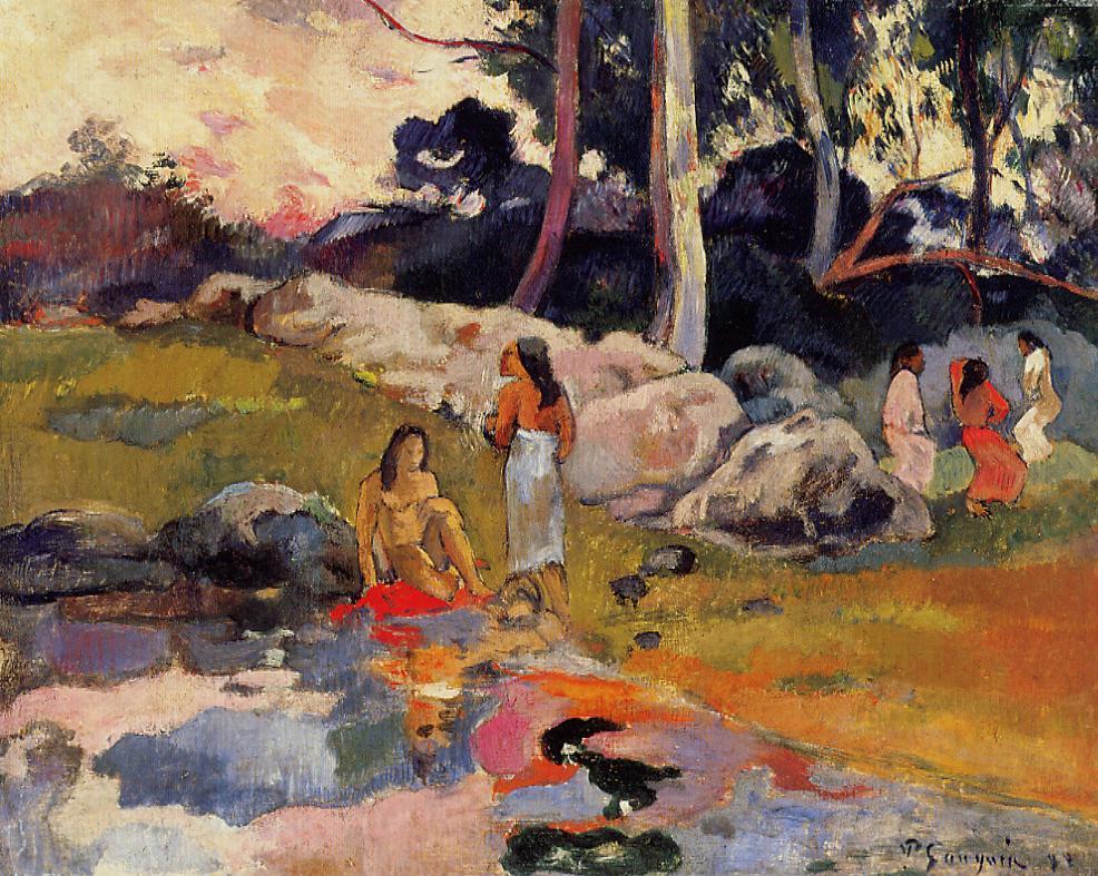 Women at the banks of river 1892